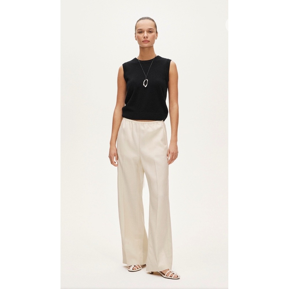 NWT J. Crew Sz S petite Cosmo pant in Gramercy linen blend $148 *flaw - Picture 3 of 13